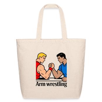 arm wrestling - Eco-Friendly Cotton Tote - natural - Front