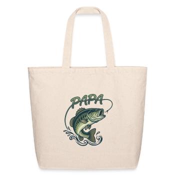 PAPA Bass Leap Graphic Tee - Eco-Friendly Cotton Tote - natural - Front
