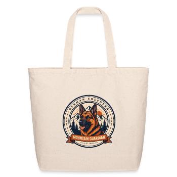 Mountain Guardian German Shepherd - Eco-Friendly Cotton Tote - natural - Front