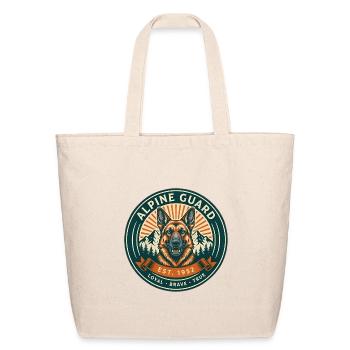 Alpine Guard Badge - Eco-Friendly Cotton Tote - natural - Front
