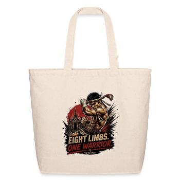Eight Limbs One Warrior Muay Thai - Eco-Friendly Cotton Tote - natural - Front