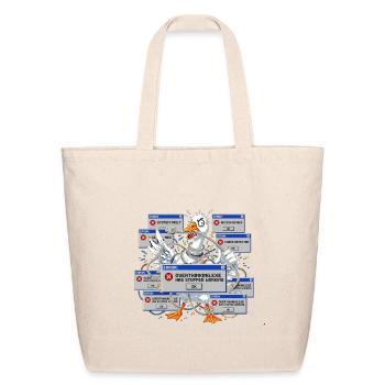Overthinking Exe Has Stopped Working - Retro 90s G - Eco-Friendly Cotton Tote - natural - Front