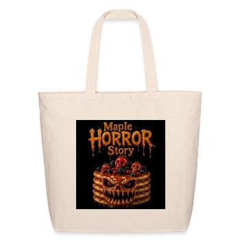 Maple Horror Story — Horror Pancake Monster Art - Eco-Friendly Cotton Tote - natural - Front