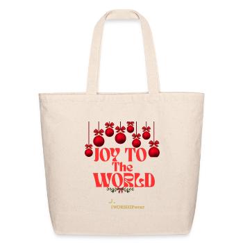 Christmas collection Joy to the world  - Eco-Friendly Cotton Tote - natural - Front