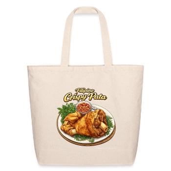 Filipino Crispy Pata Feast - Eco-Friendly Cotton Tote - natural - Front