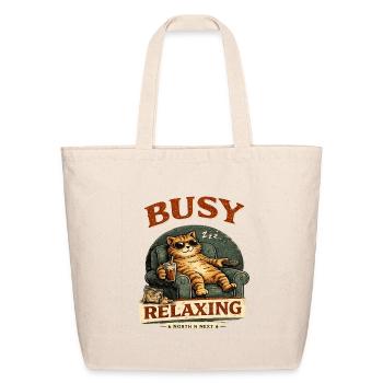 RELAXING - Eco-Friendly Cotton Tote - natural - Front