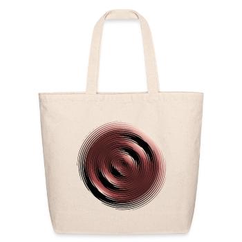 Rose Gold Spiral Ring Abstract - Eco-Friendly Cotton Tote - natural - Front