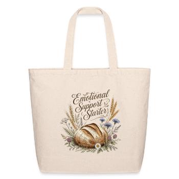 Emotional Sourdough Starter - Eco-Friendly Cotton Tote - natural - Front