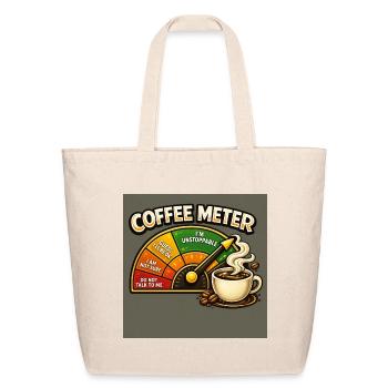 Coffee Meter - Eco-Friendly Cotton Tote - natural - Front