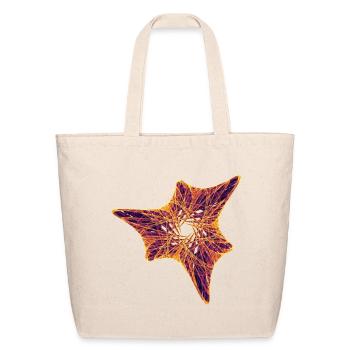Stellar Flame - Math Art - Eco-Friendly Cotton Tote - natural - Front