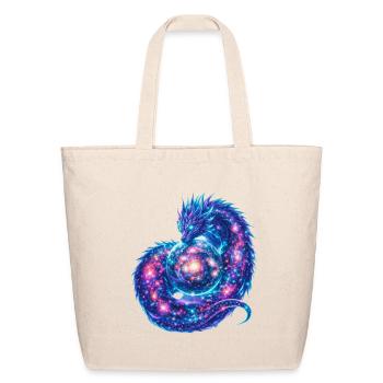 Cosmic Dragon Nebula - Eco-Friendly Cotton Tote - natural - Front