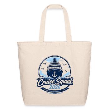 Cruise Hair Don't Care Funny Vacation T-Shirt - Eco-Friendly Cotton Tote - natural - Front
