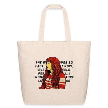 Red Haired Pop Art Portrait - Eco-Friendly Cotton Tote - natural - Front
