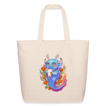 Cute Axolotl Monster Halloween Mystic Spooky Desig - Eco-Friendly Cotton Tote - natural - Front