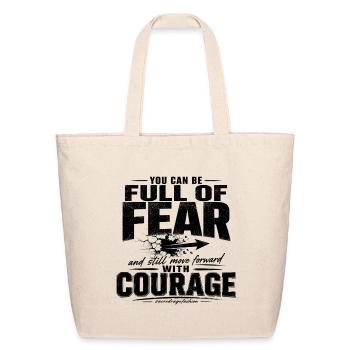 Courage Over Fear - Eco-Friendly Cotton Tote - natural - Front