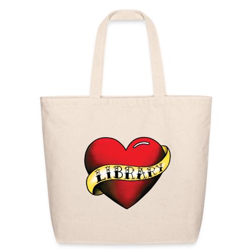 I Love My Library Tattoo - Eco-Friendly Cotton Tote