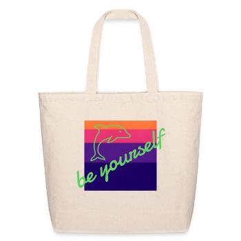 Be yourself - Eco-Friendly Cotton Tote - natural - Front