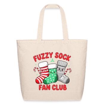 Fuzzy Sock Fan Club - Eco-Friendly Cotton Tote - natural - Front