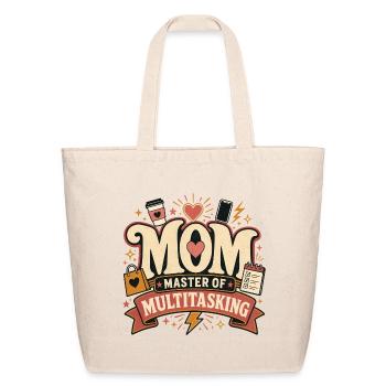 Mom Master of Multitasking - Eco-Friendly Cotton Tote - natural - Front
