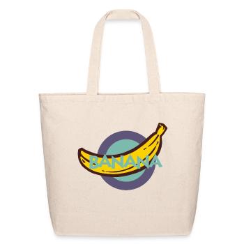 Banana - Eco-Friendly Cotton Tote - natural - Front