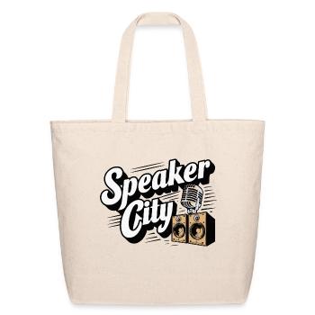 Speaker City Old School - Sac fourre-tout en coton naturel - naturel - Devant