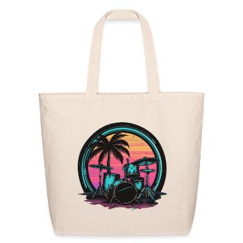 Trap Set Graphic - Eco-Friendly Cotton Tote - natural - Front