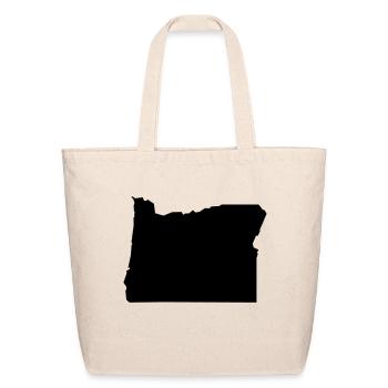 Oregon map - Eco-Friendly Cotton Tote - natural - Front