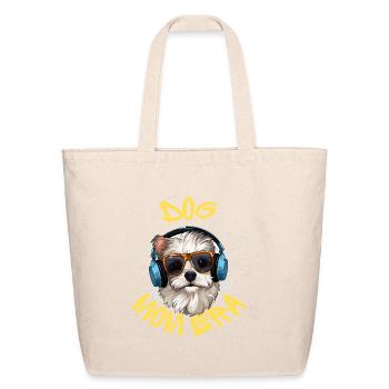Dog mom Era - Eco-Friendly Cotton Tote - natural - Front