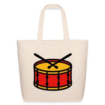 Stadium Drum Ultras Graphic - Eco-Friendly Cotton Tote - natural - Front
