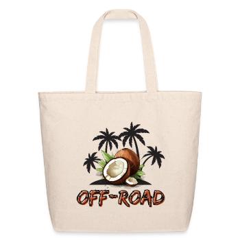 Coconut Off Road Adventure - Eco-Friendly Cotton Tote - natural - Front