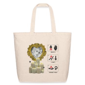 Candlelit Heart Memorial Art - Eco-Friendly Cotton Tote - natural - Front