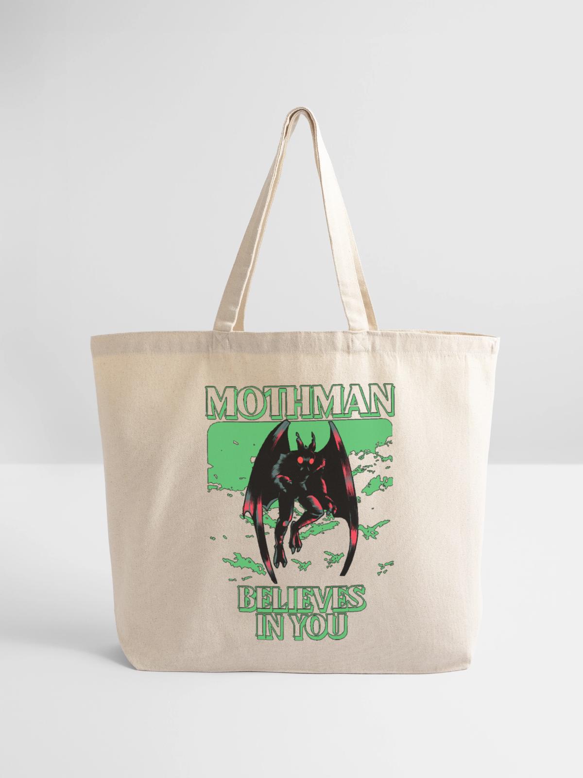 Mothman Believes In You - Eco-Friendly Cotton Tote - natural - Front
