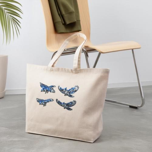 Silver Blue Jay Flight Stages - Eco-Friendly Cotton Tote