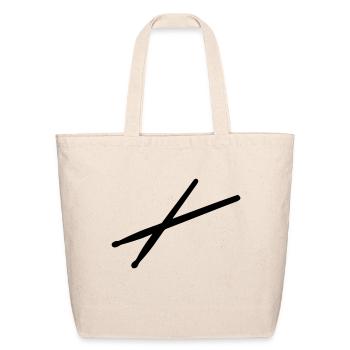 Drums - drumsticks - Eco-Friendly Cotton Tote - natural - Front