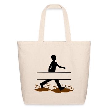 Female Mud Walker Custom – Mud Design - Eco-Friendly Cotton Tote - natural - Front