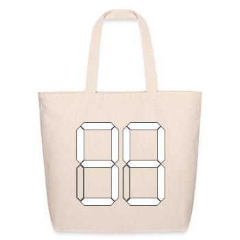 NUMBER 99 ninety-nine Birthday Gift Digital - Eco-Friendly Cotton Tote - natural - Front