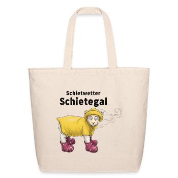 Schietwetter Schietegal Lamb Rainy Weather - Eco-Friendly Cotton Tote - natural - Front