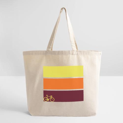 tricolor with bicycle - Eco-Friendly Cotton Tote