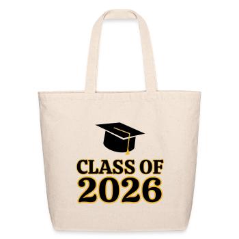 Class of 2026 Graduation  - Eco-Friendly Cotton Tote - natural - Front