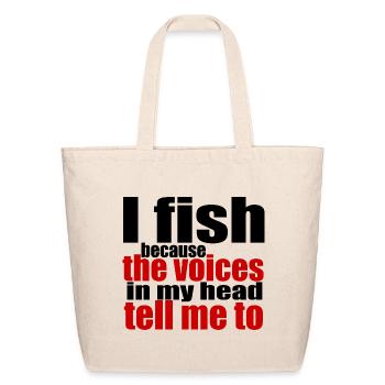 The Voices Tell Me To - Eco-Friendly Cotton Tote - natural - Front