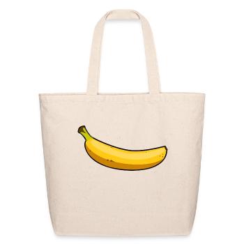 banana - Eco-Friendly Cotton Tote - natural - Front
