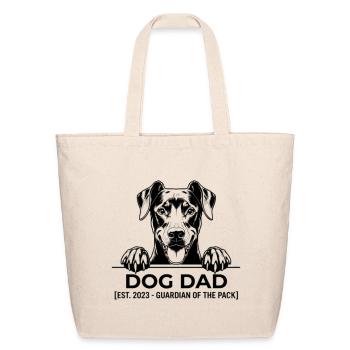 Dog Dad Guardian Tee - Eco-Friendly Cotton Tote - natural - Front