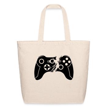 Broken Controller - Eco-Friendly Cotton Tote - natural - Front