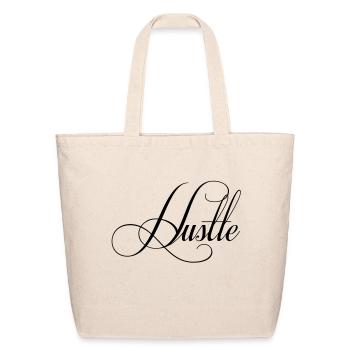 Hustle - Eco-Friendly Cotton Tote - natural - Front