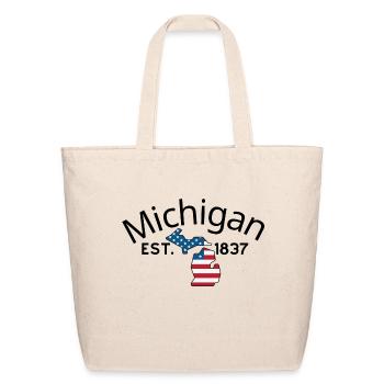 Michigan - Eco-Friendly Cotton Tote - natural - Front