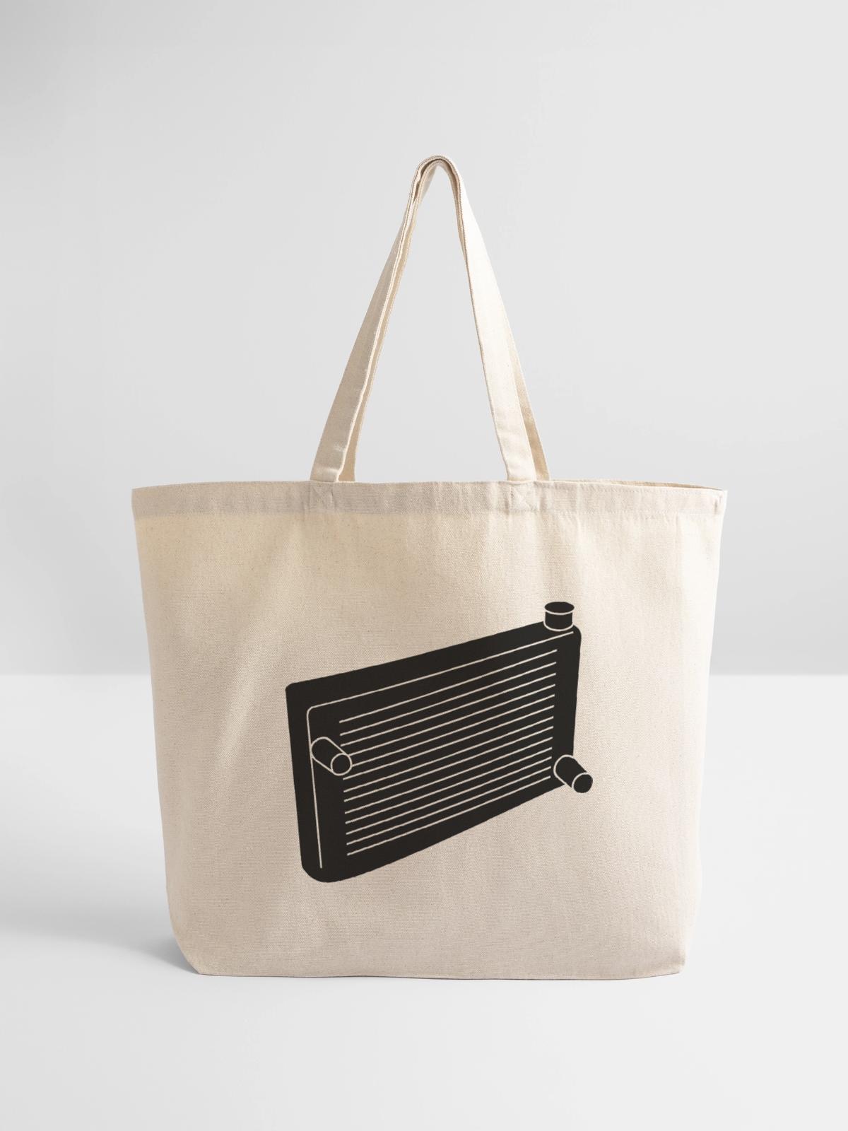 Engine radiator - Eco-Friendly Cotton Tote - natural - Front