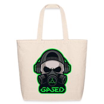 Space Man T-Shirt Design – Futuristic Astronaut Gr - Eco-Friendly Cotton Tote - natural - Front