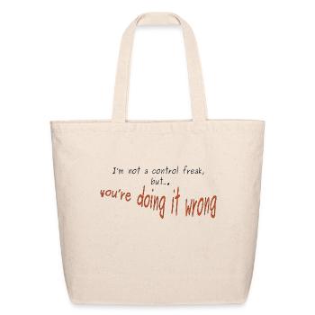 Control Freak - Eco-Friendly Cotton Tote - natural - Front