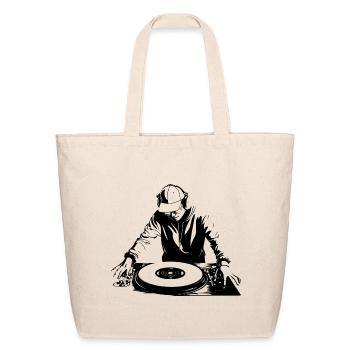 Party DJ - Eco-Friendly Cotton Tote - natural - Front