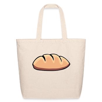 food loaf of bread - Eco-Friendly Cotton Tote - natural - Front